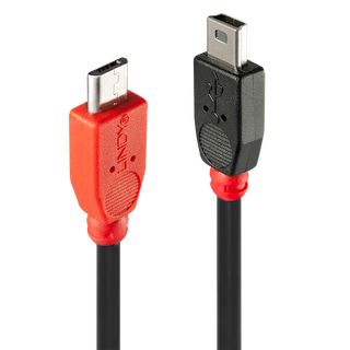 USB 2.0 Kabel Micro-B/Mini-B OTG, 2m (Lindy 31719)