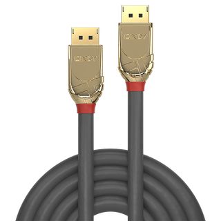 7.5m DisplayPort 1.2 Kabel, Gold Line (Lindy 36295)