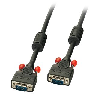 VGA Kabel M/M, schwarz 0,5m (Lindy 36371)