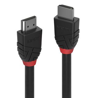 0.5m High Speed HDMI Kabel, Black Line (Lindy 36470)