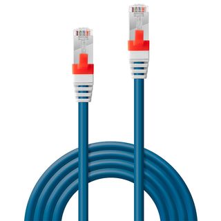0.3m Cat.6A S/FTP LSZH Netzwerkkabel, blau (Lindy 45372)