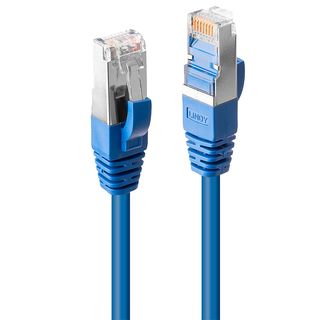 0.5m Cat.6 S/FTP LSZH Netzwerkkabel, blau (Lindy 45641)