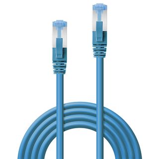 0.3m Cat.6A S/FTP LSZH Netzwerkkabel, blau (Lindy 47145)