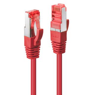 0.5m Cat.6 S/FTP Netzwerkkabel, rot (Lindy 47731)