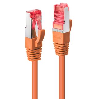 0.5m Cat.6 S/FTP Netzwerkkabel, orange (Lindy 47806)