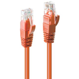 0.5m Cat.6 U/UTP Netzwerkkabel, orange (Lindy 48106)
