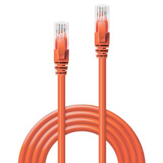 0.5m Cat.6 U/UTP Netzwerkkabel, orange (Lindy 48106)