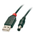 Adapterkabel USB A 5,5/2,5mm DC-Hohlstecker (Lindy 70267)
