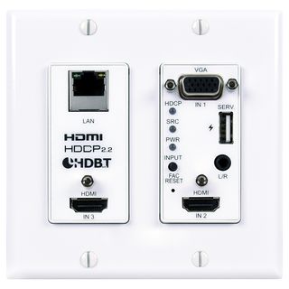 UHD HDMI/VGA over HDBaseT Wallplate Transmitter(PD) - Cypress CH-2537TXWPUD