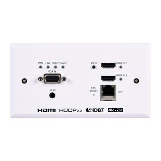 UHD+ 31 HDMI/VGA to HDBaseT Switcher with Event Automation (EU 2-Gang) - Cypress CH-2537TXWPEU
