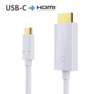 sonero USB-C auf HDMI Kabel - 1,00m - wei