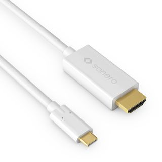 sonero USB-C auf HDMI Kabel - 1,00m - wei