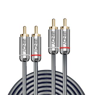 3m Dual Phono Audiokabel, Cromo Line (Lindy 35347)