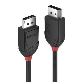 0.5m DisplayPort 1.2 Kabel, Black Line (Lindy 36490)