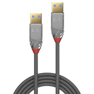1m USB 3.0 Typ A Kabel, Cromo Line (Lindy 36626)