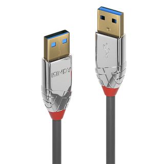 2m USB 3.0 Typ A Kabel, Cromo Line (Lindy 36627)