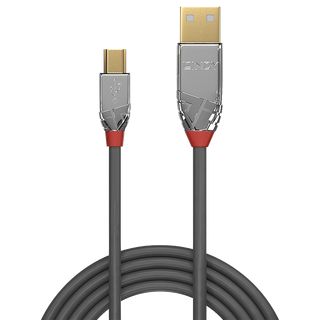 5m USB 2.0 Typ A an Mini-B Kabel, Cromo Line (Lindy 36634)