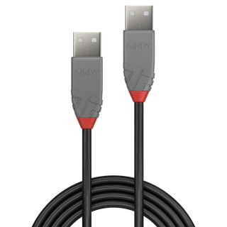 0.2m USB 2.0 Typ A Kabel, Anthra Line (Lindy 36690)