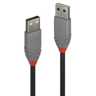 1m USB 2.0 Typ A Kabel, Anthra Line (Lindy 36692)