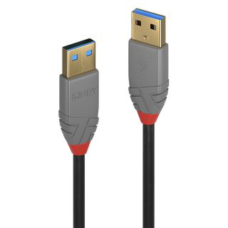 0,5m USB 3.0 Typ A Kabel, Anthra Line (Lindy 36750)