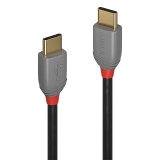 1m USB 2.0 Typ C Kabel, Anthra Line (Lindy 36871)