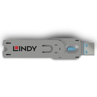 Schlssel fr USB Port Schloss, blau (Lindy 40622)