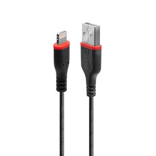 0.5m robustes USB Typ A an Lightning Ladekabel (Lindy 31290)