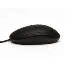 Wassergeschützte PC-Maus im Silikongehäuse in schwarz