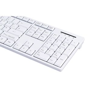 CleanType Easy Basic - Weie Kunststofftastatur fr den Medizinbereich