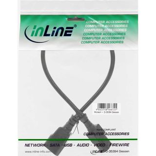 InLine Kaltgerteverlngerung, C13 auf C14, 0,5m