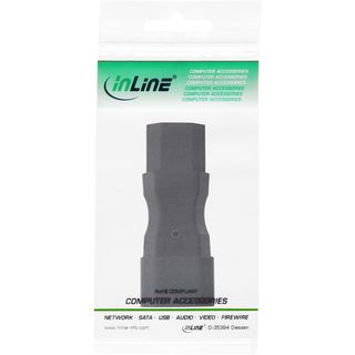 InLine Netzadapter IEC 60320 C14 / C13, 3pol. Kaltgerte