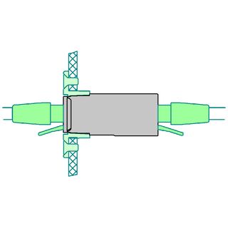 EN-70HD-S - Medizinischer SnapFit-Netzwerkisolator, horizontaler Anschluss