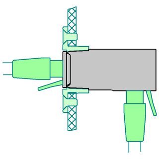 EN-70VD-S - Medizinischer SnapFit-Netzwerkisolator, vertikaler Anschluss