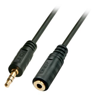 Premium Audio-Verlngerungskabel, 3,5mm Stereo-Klinkenstecker/-buchse, 2m (Lindy 35652)