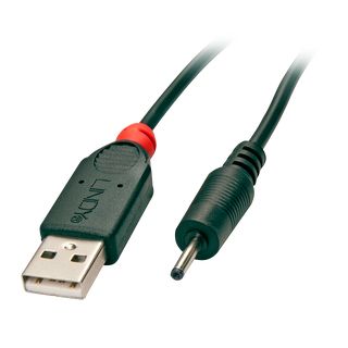 Adapterkabel USB A 2,5/0,7mm DC-Hohlstecker (Lindy 70265)