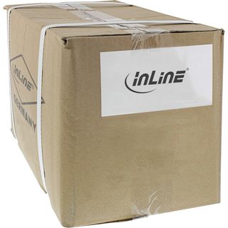 100er Bulk-Pack InLine Patchkabel, S/FTP (PiMf), Cat.6, 250MHz, PVC, Kupfer, grau, 0,5m