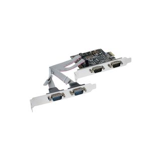 InLine Schnittstellenkarte, 4x Seriell 9-pol, PCIe (PCI-Express)