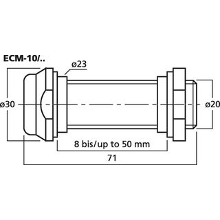 Elektret-Einbaumikrofon ECM-10/WS