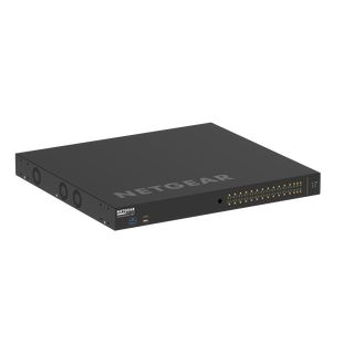 NETGEAR AV Line Managed Switch 24x 1G PoE+ 480W, 2x 1G und 4x SFP+ M4250-26G4XF-PoE+